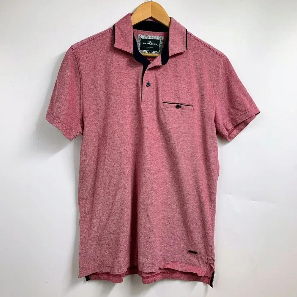 Rodd & Gunn Men's Sherwood Pique Cotton Sports Fit Short Sleeve Polo Size‎ L